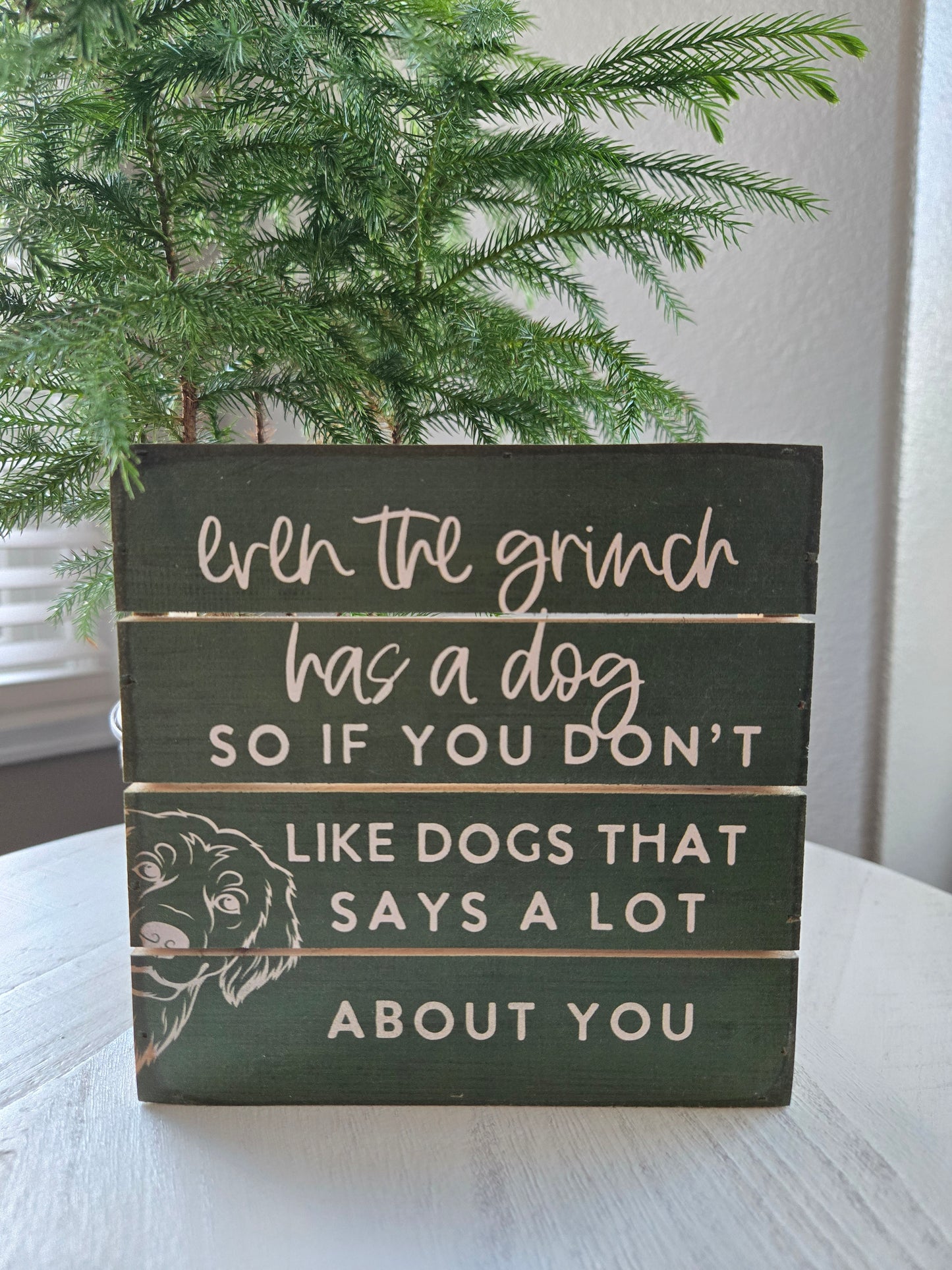 6" Pallet Wood Xmas Decor