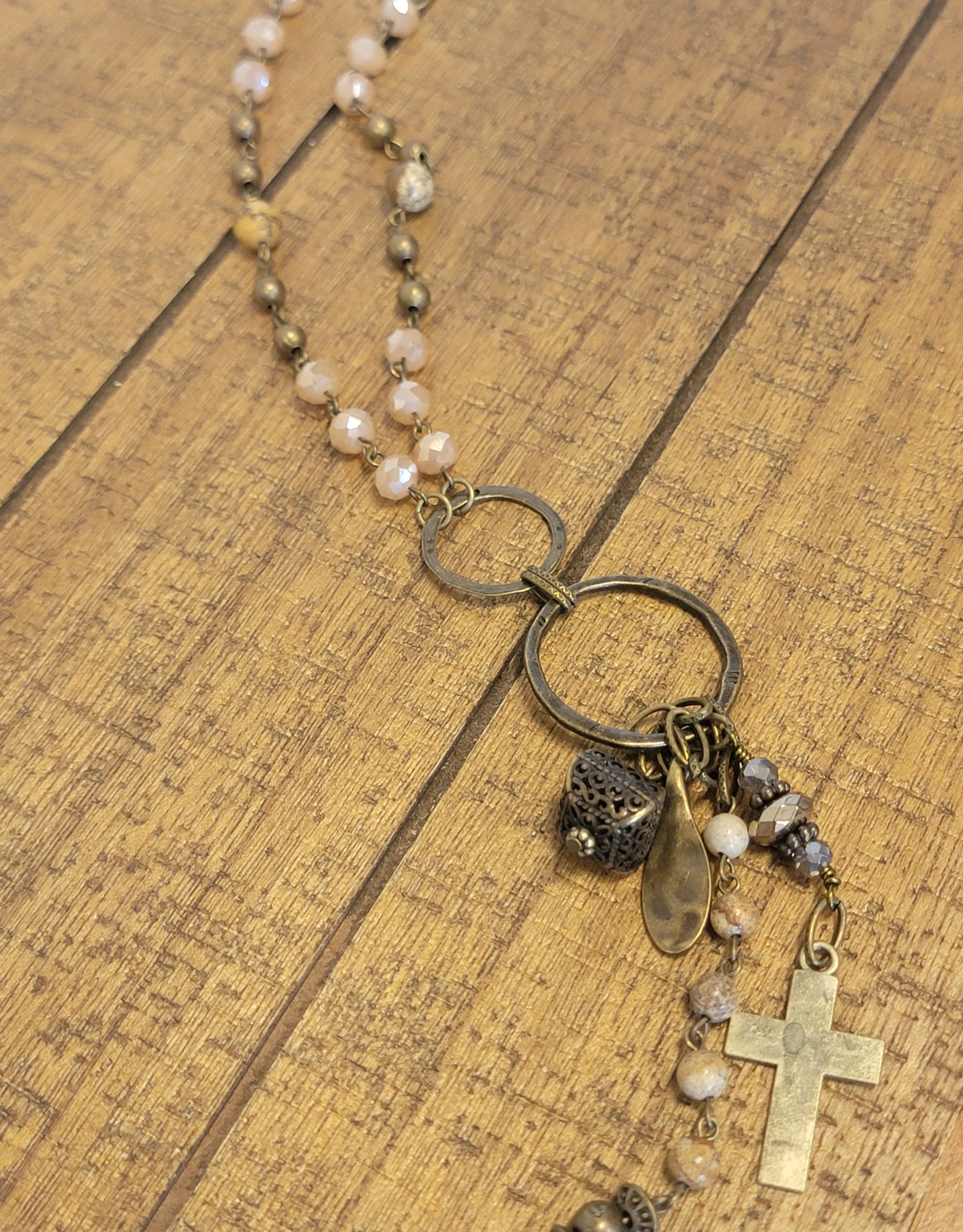 Acacia Cross Necklace