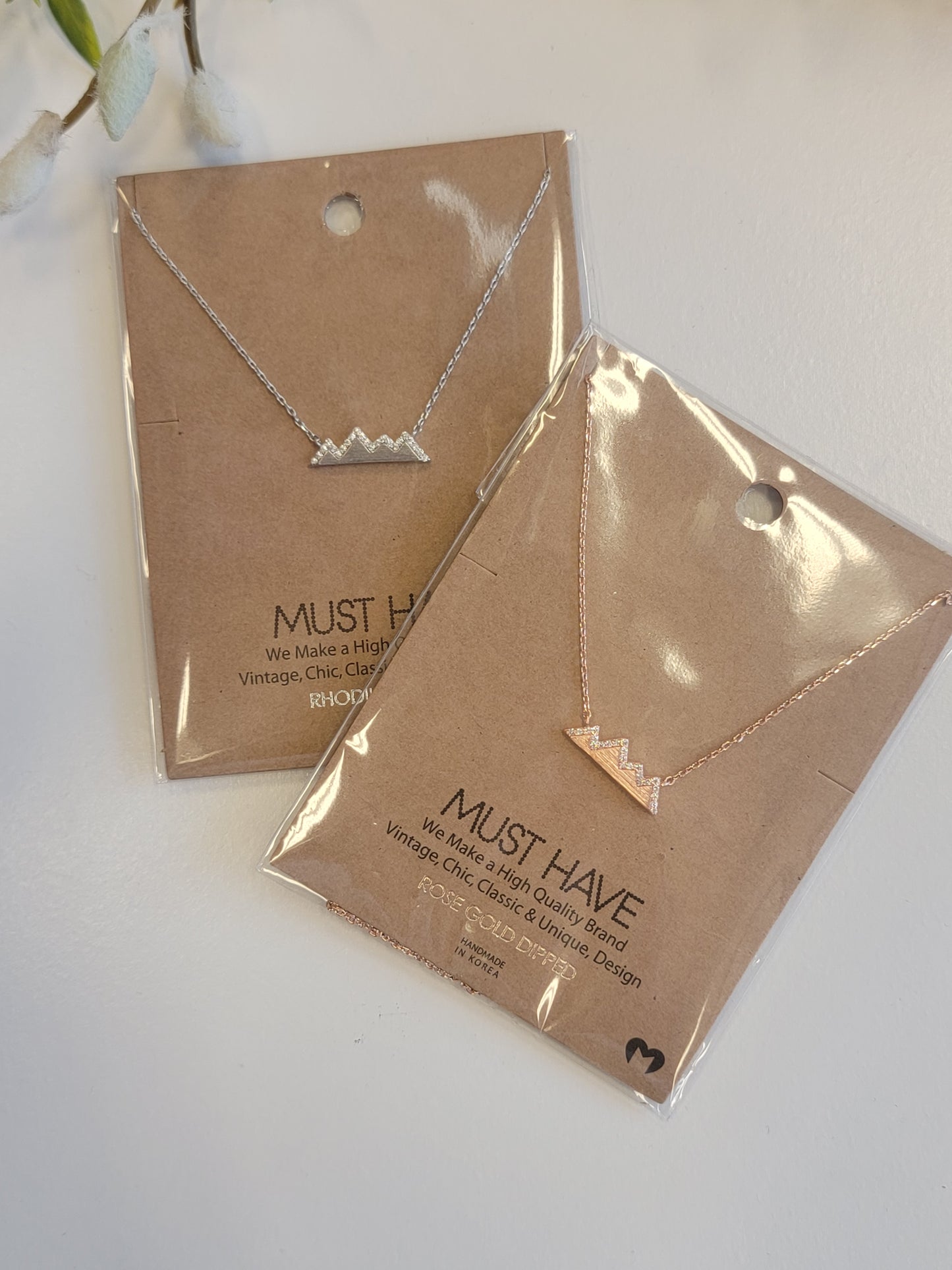 Rhinestone Mountain Necklace