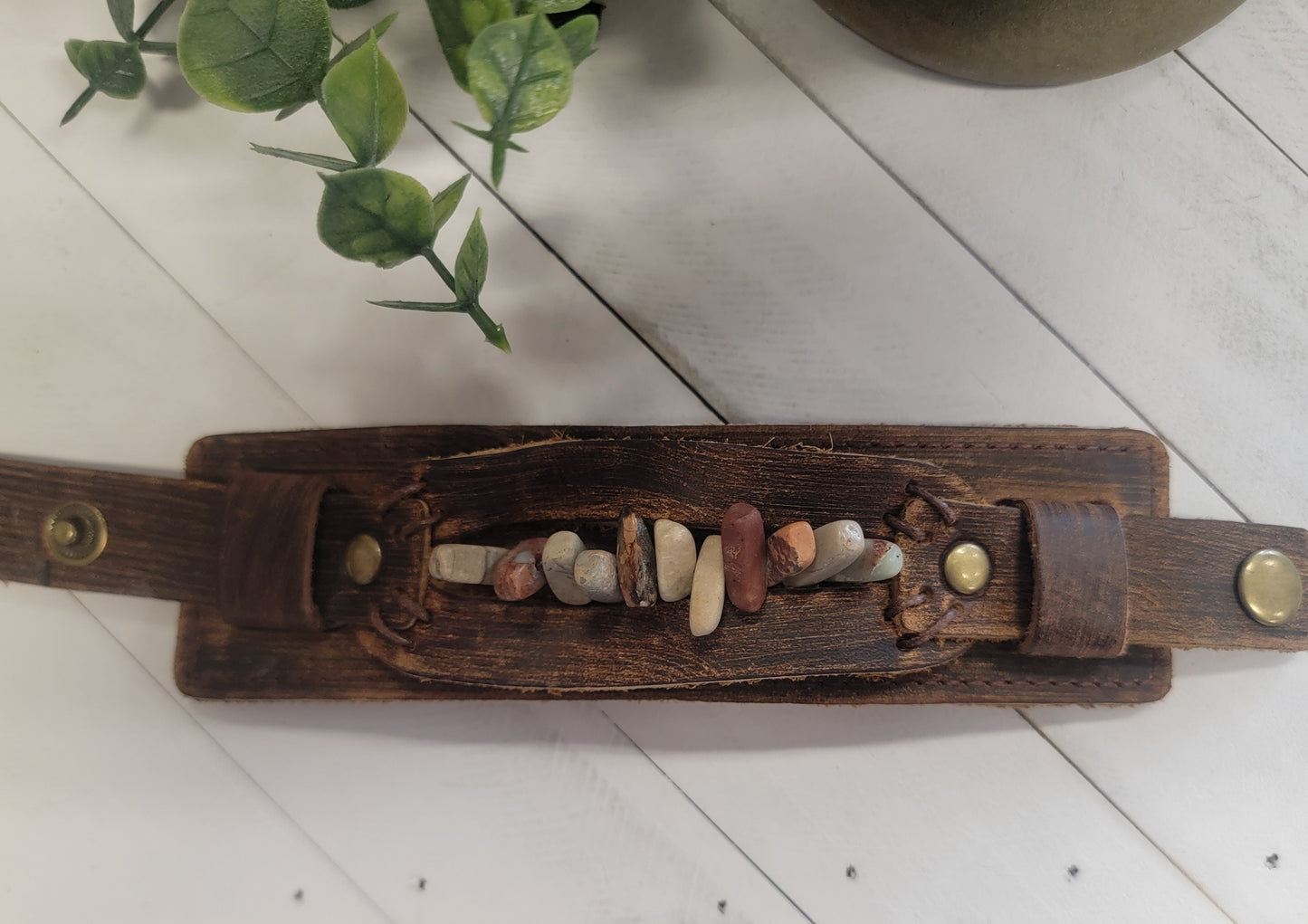 Aqua Terra Gemstone Cuff