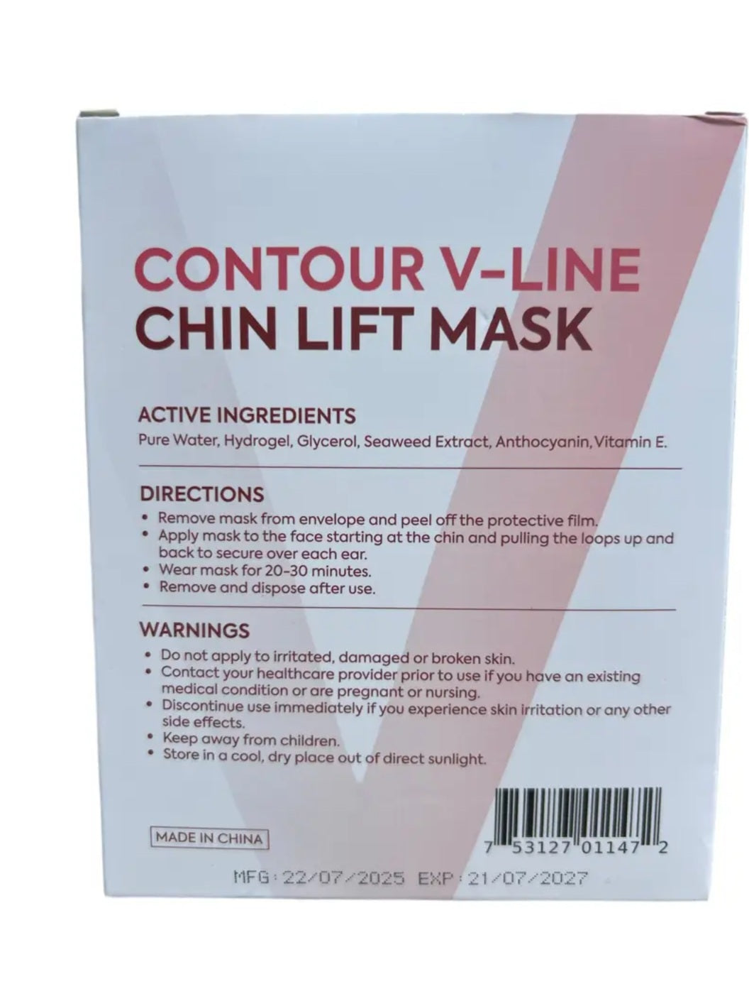 Contour V-Line Chin Lift Mask