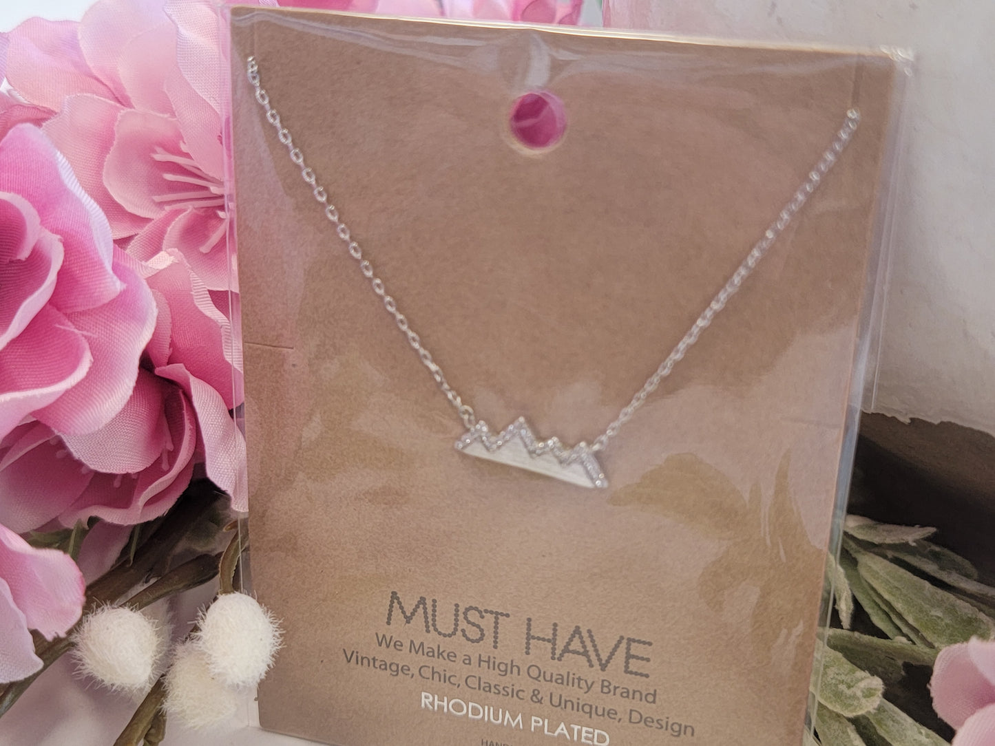 Rhinestone Mountain Necklace