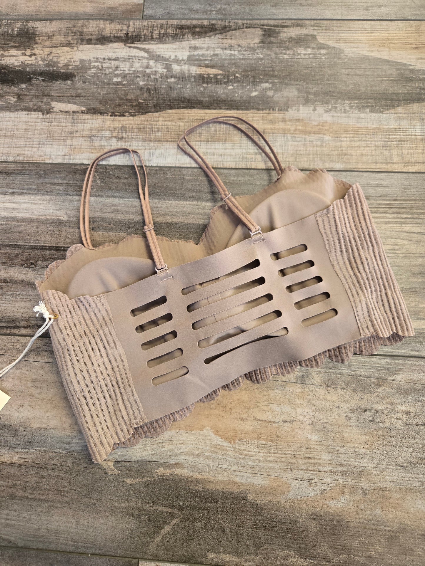 Laser Cut Mesh Bralette