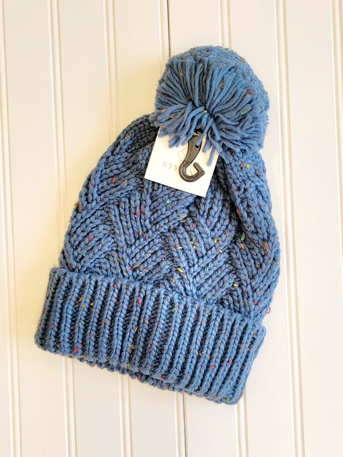 Knit Beanie with Pom Pom
