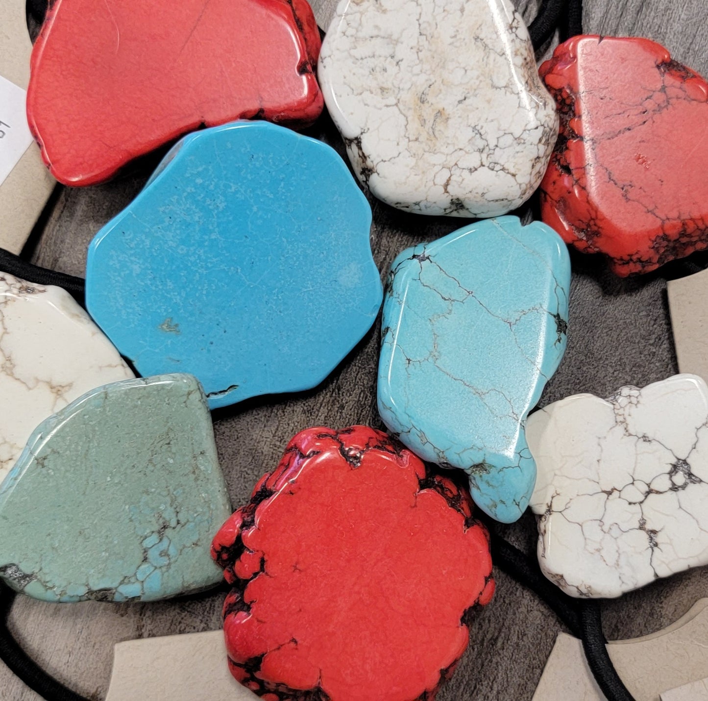 Colored Rock Ponytails