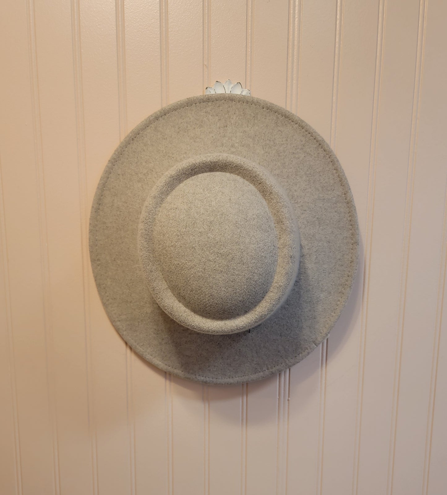 Felt Wide Brim Hat with Raise Top