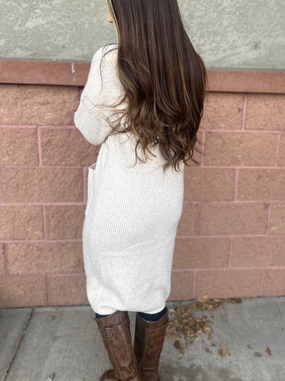 Taupe Knit Cardigan