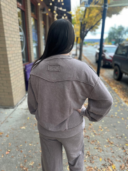 Oversized Mocha Pullover