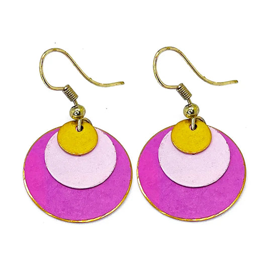Bubblegum Pink Teardrop Earrings