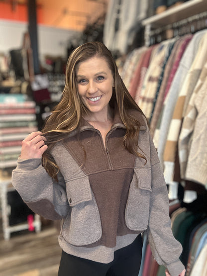 Mocha Oversized Pullover Sweater