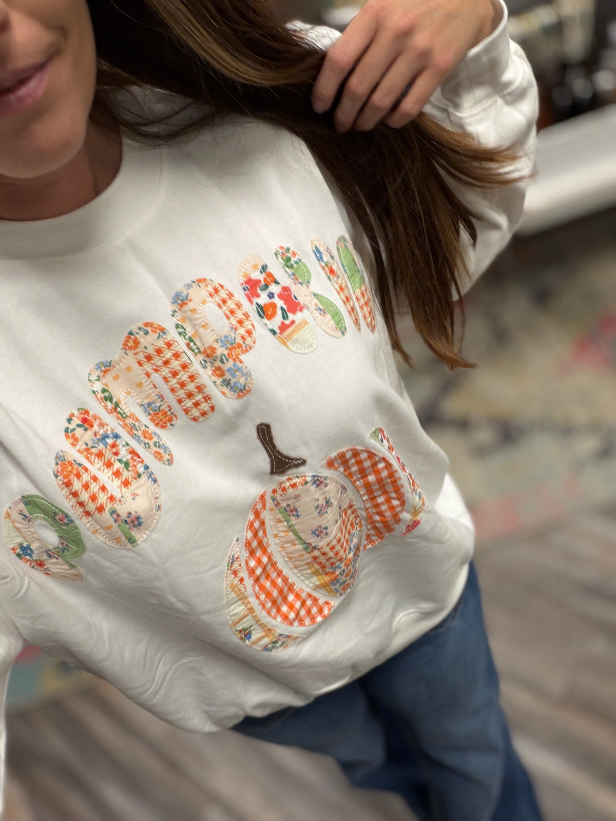 Pumpkin Patchwork Long Sleeve