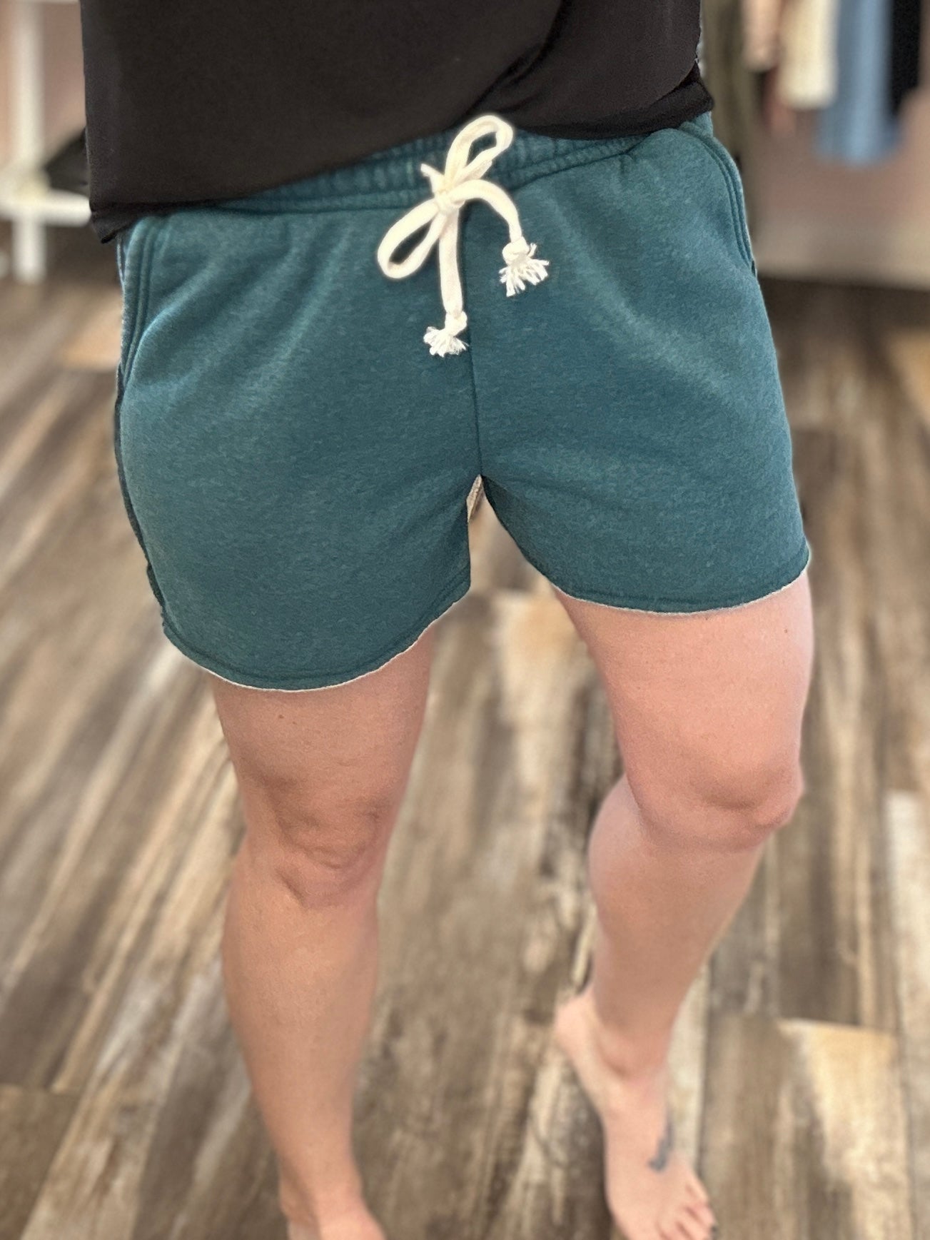 Fleece Lined Drawstring Shorts