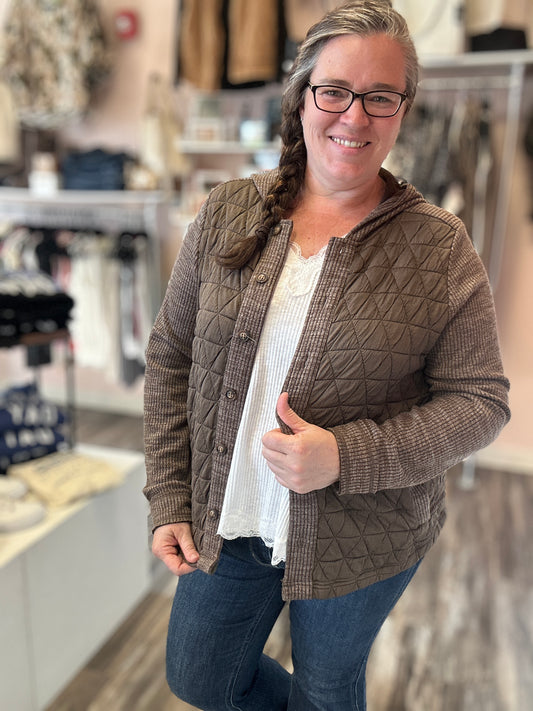 Mocha Quilted Jacket