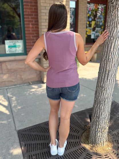 Lavender Contrasting Tank