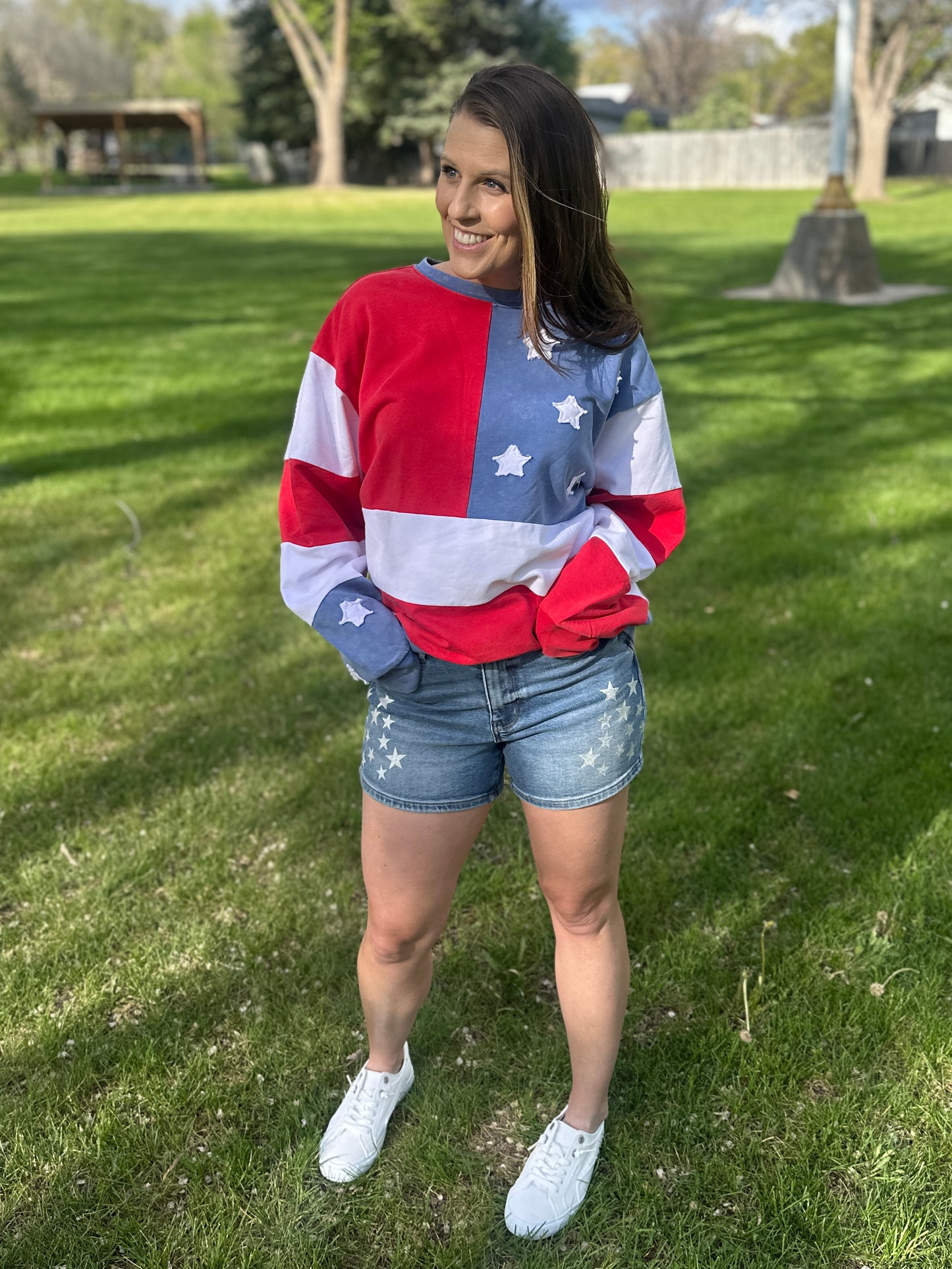 Mineral Wash Americana Sweatshirt