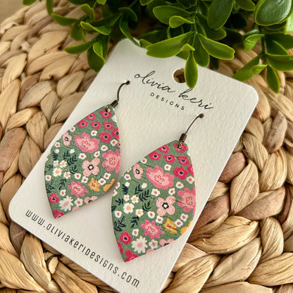 Olivia - Green & Pink Floral