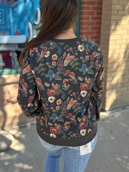 Floral Printed Sweater