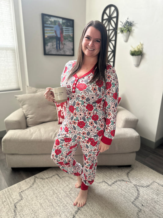 Christmas Floral PJ Set