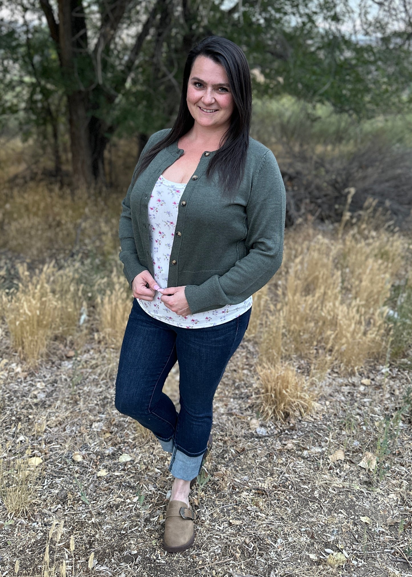 Classic Cut Button Up Cardigan