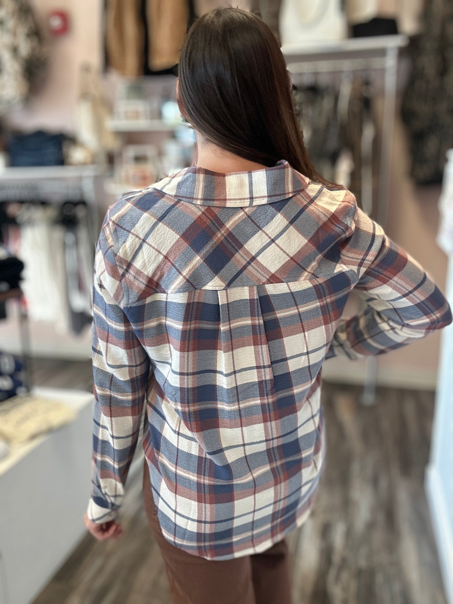 Vintage Plaid Long Sleeve