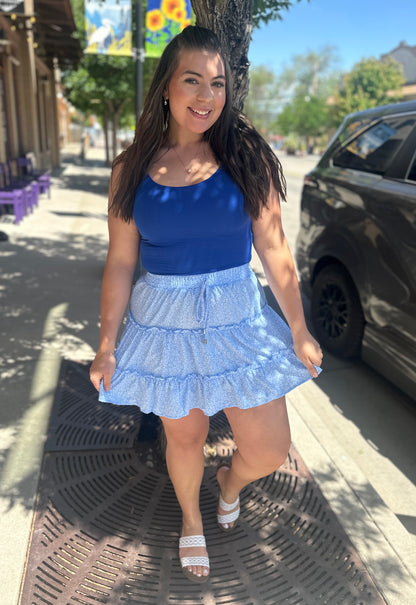 Baby Blue Ruffle Skirt