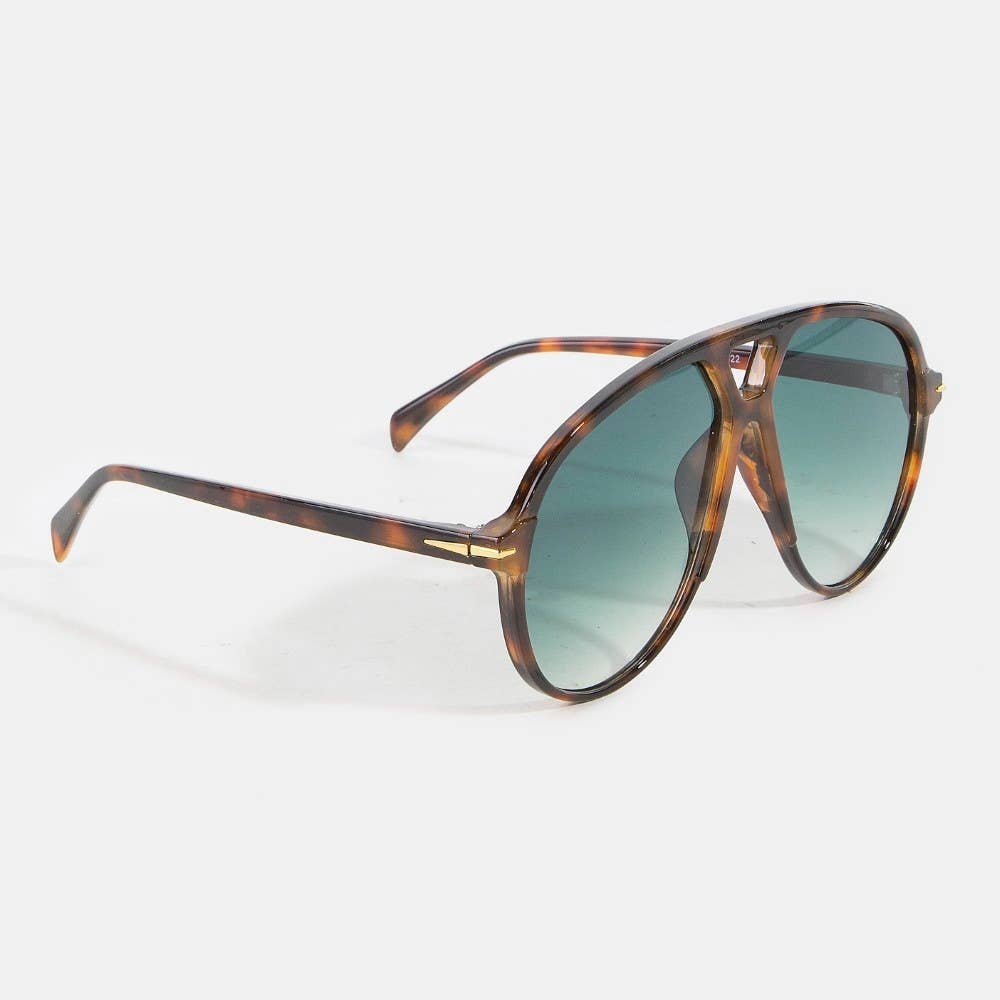 Aviator Shield Sunglasses Set