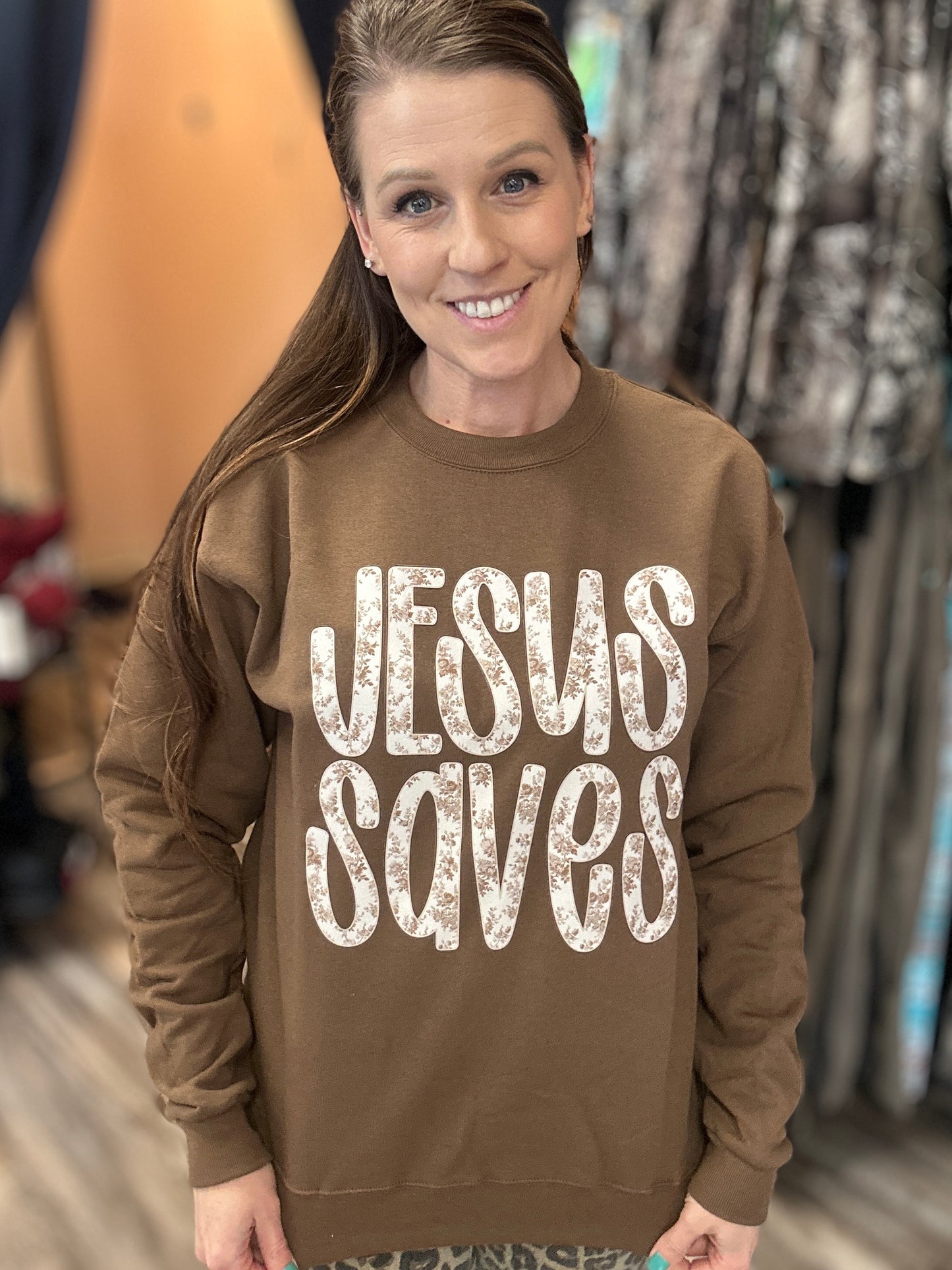 Jesus Saves Sweatshirt