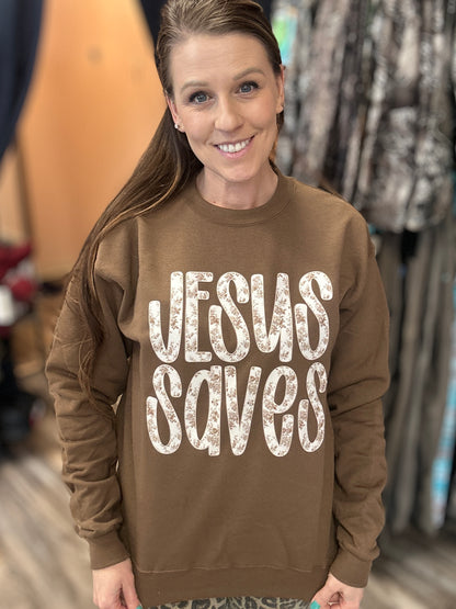 Jesus Saves Sweatshirt
