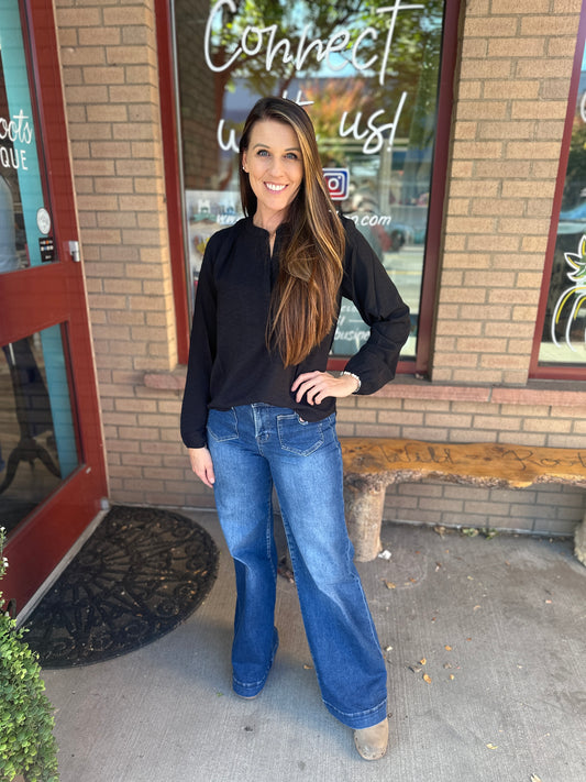 Black Long Sleeve Blouse