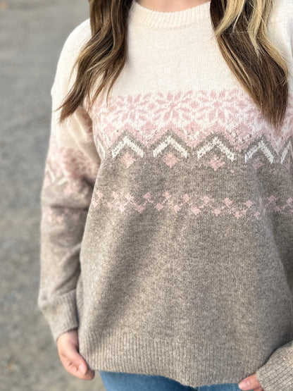 Snowflake Knit Sweater