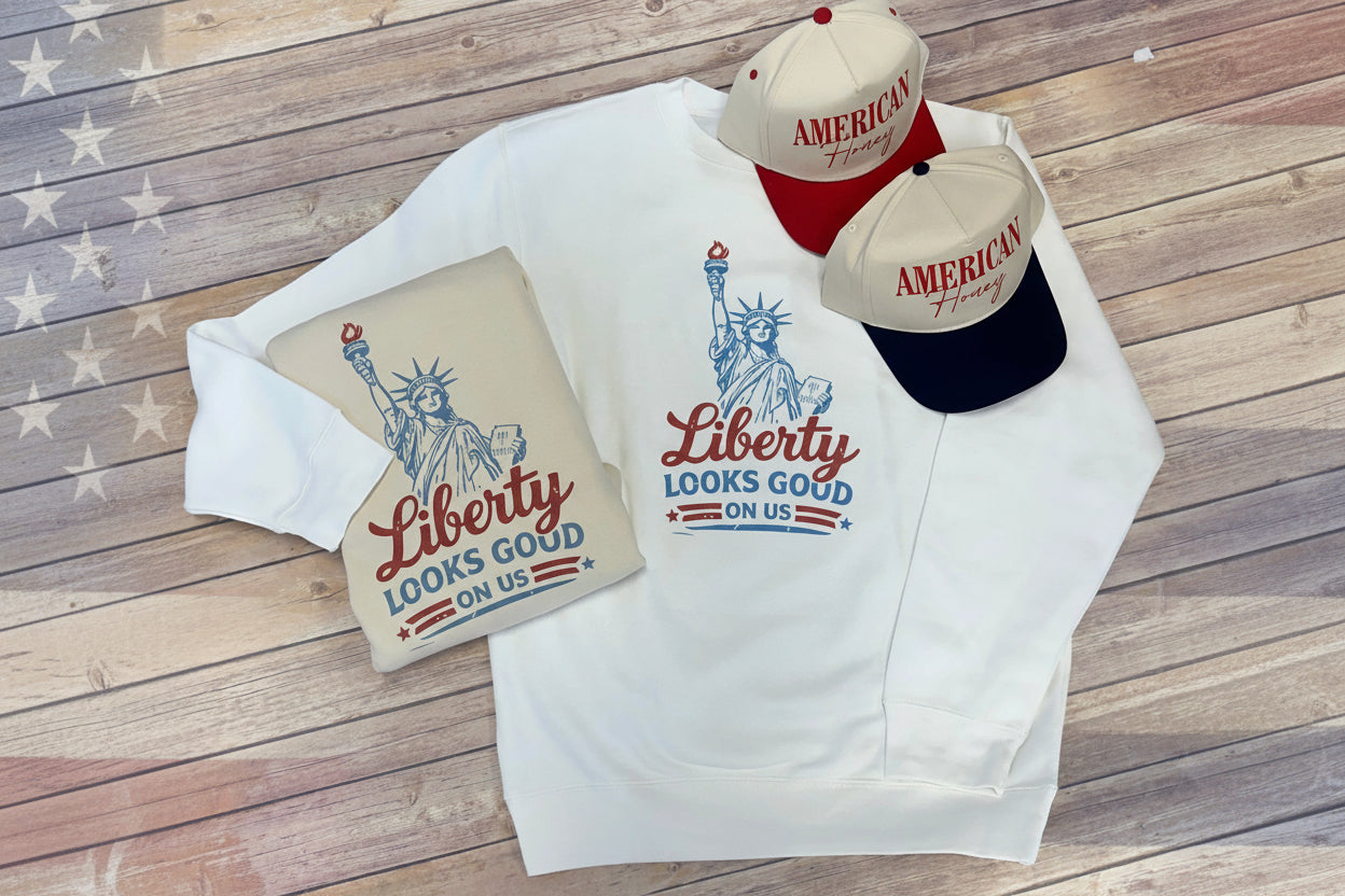 Liberty Looks Good on Us Sweatshirt
