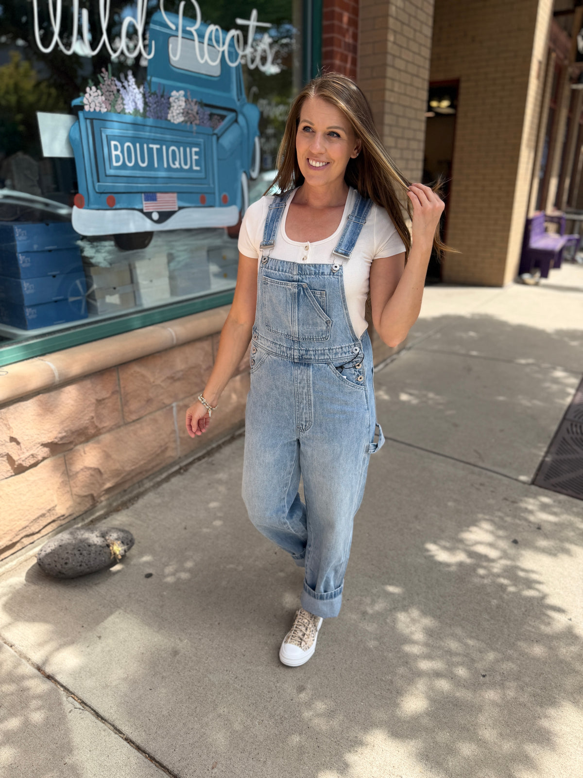Lt Blue Denim Overalls