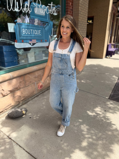 Lt Blue Denim Overalls