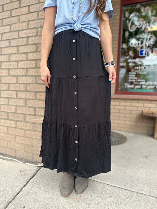 Black Midi Skirt