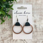 Wood Hoop Earrings