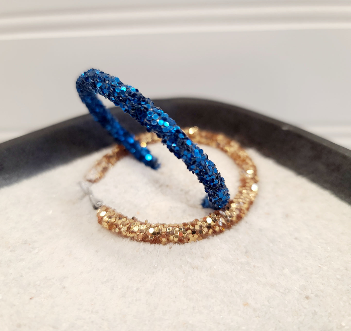Game Day Glitter Hoops