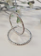 Rhinestone Hoop Earrings Small