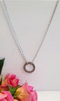 Rhinestone Circle Necklace