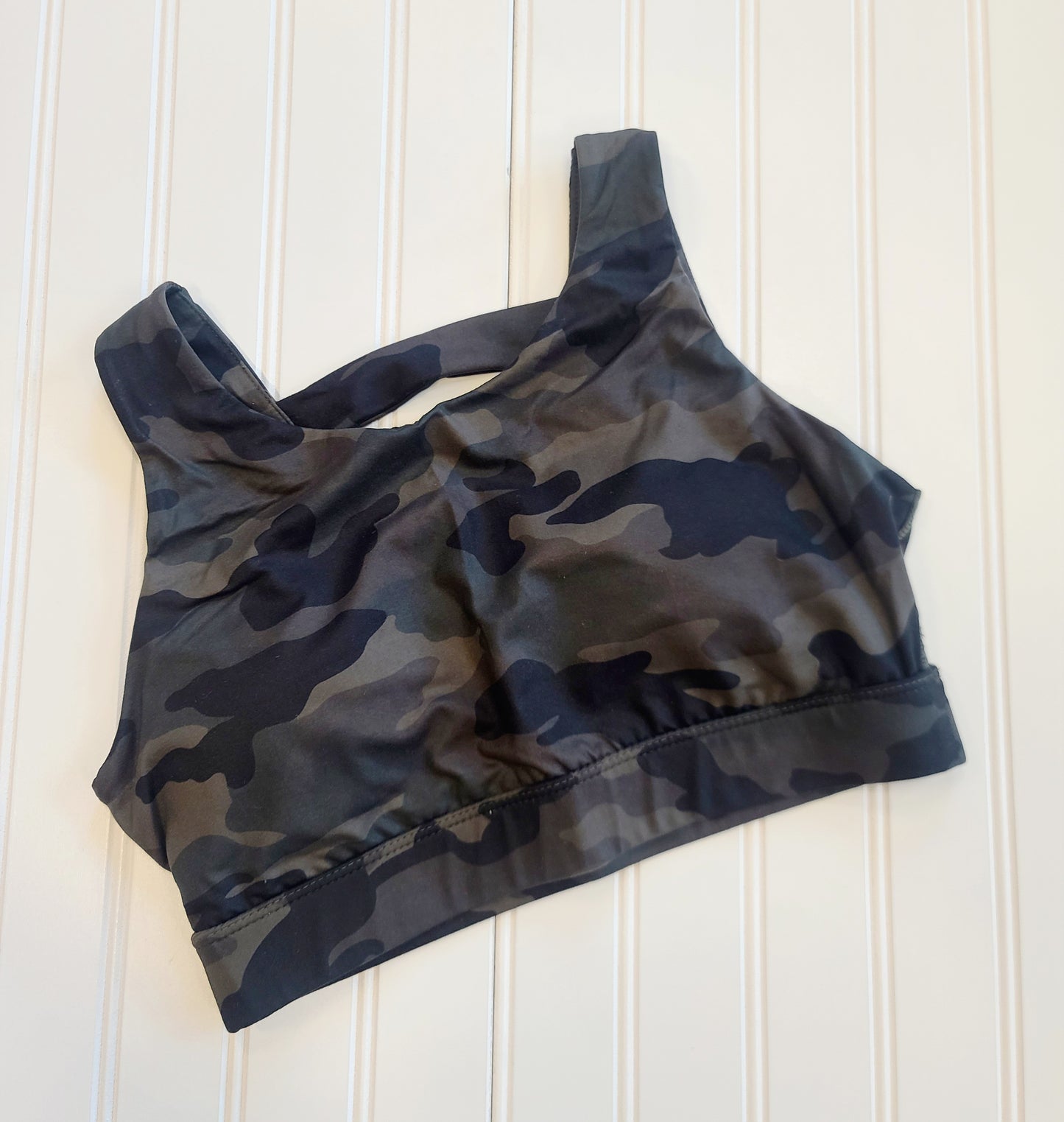 Camo Printed Detailed Sports Bra