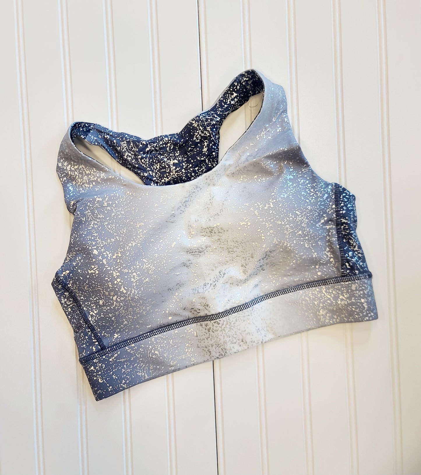 Foil Tie Dye Racerback Sports Bra