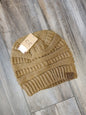 Solid Ribbed Knit C.C. Beanie