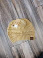 Solid Ribbed Knit C.C. Beanie