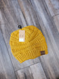 Solid Ribbed Knit C.C. Beanie