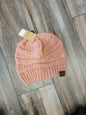 Solid Ribbed Knit C.C. Beanie