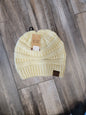 Solid Ribbed Knit C.C. Beanie