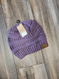 Solid Ribbed Knit C.C. Beanie