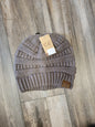 Solid Ribbed Knit C.C. Beanie