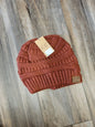 Solid Ribbed Knit C.C. Beanie