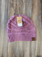 Solid Ribbed Knit C.C. Beanie