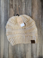 Solid Ribbed Knit C.C. Beanie